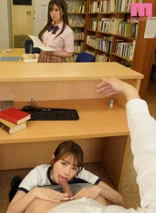 【松本いちかVR】彼女が近くにいるのに図書室や保健室で…｜AVレビュー mdvr00186